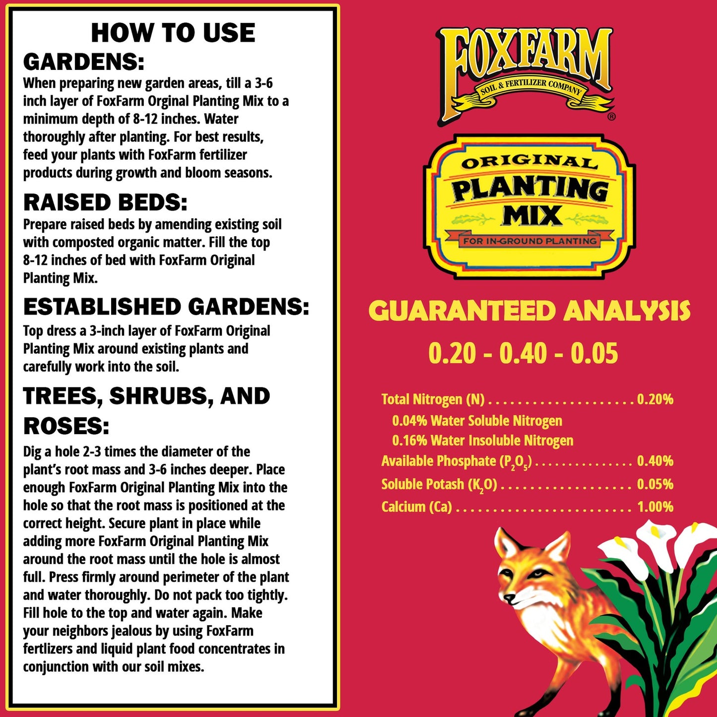 Foxfarm Original Planting Mix for Supporting Plant Growth, 1Cu Ft