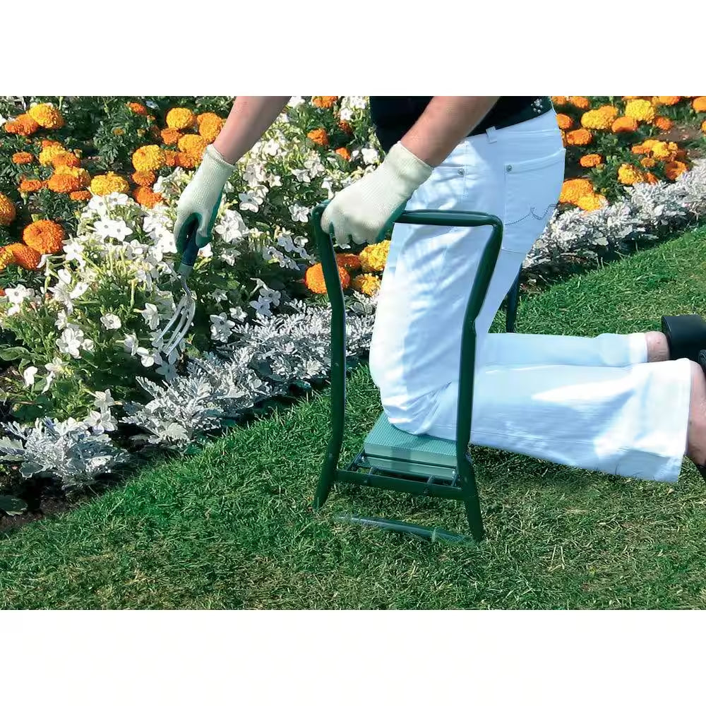 English Garden 15 In. Folding Garden Stool with Storage Bag