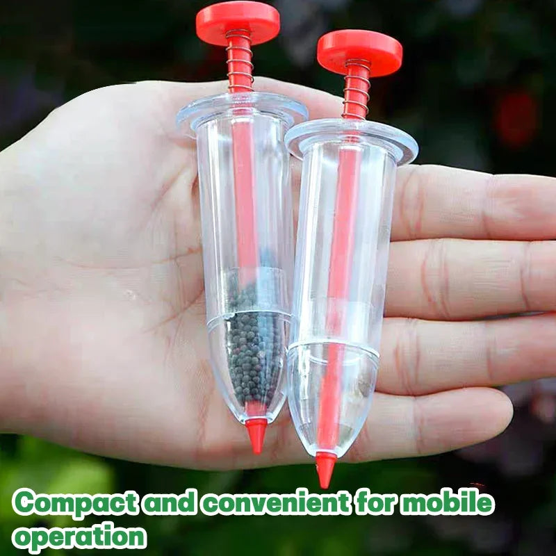Manual Seed Sower - Adjustable Depth Hand Planter for Vegetables/Flowers, Lightweight Garden Tool with Seed Spacing Control Seed
