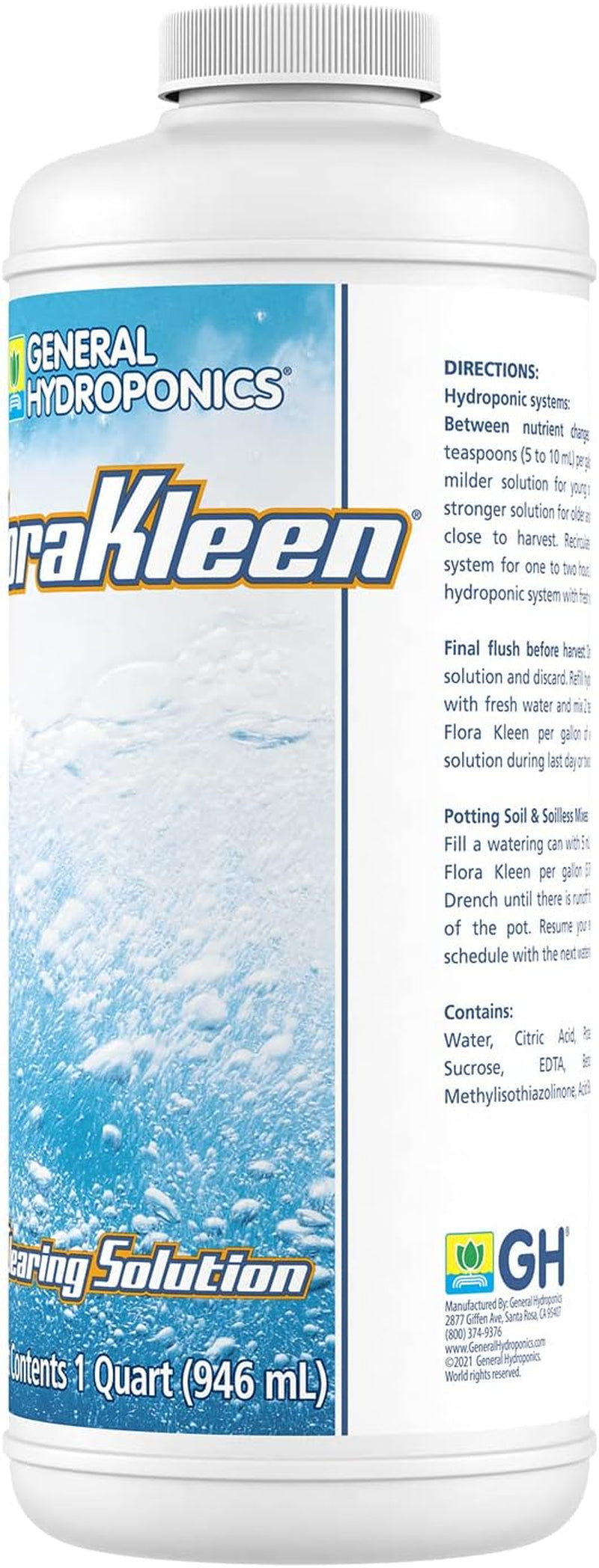 Florakleen QT - Mineral Salt Clearing Solution, 1/4 Gallon