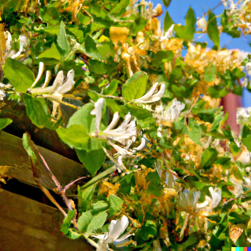 European Fly Honeysuckle Vine Seeds - 50+ Perennial White Honeysuckle (Lonicera periclymenum)