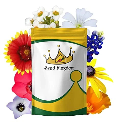 Wildflower Mix Seeds 1/4 Lb Non-GMO Annual 21 Varieties Approx. 140,000 Seeds for Pollinators and Garden Beauty