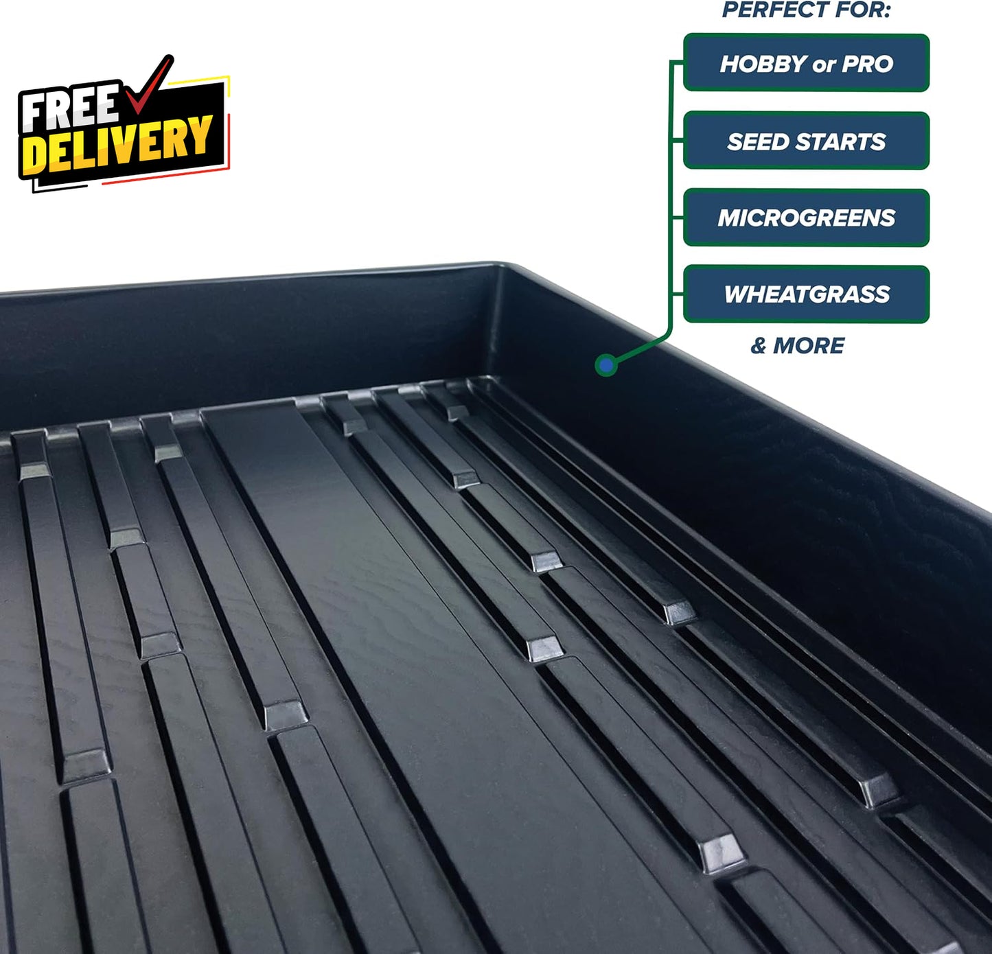 10 Plant Growing Trays No Drain Holes 20 X 10 Perfect Garden Seed Starter Grow..
