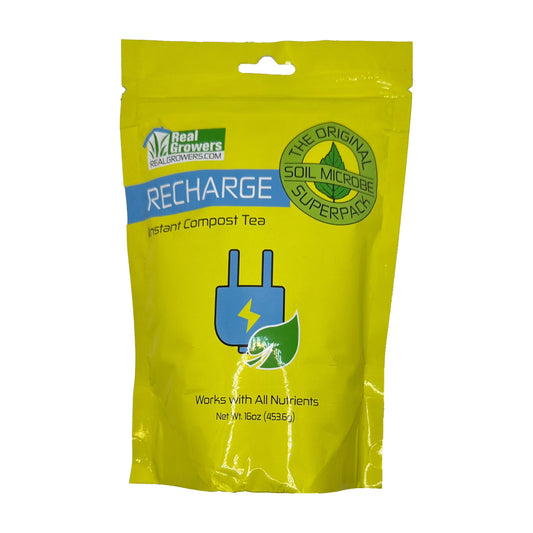 Recharge - Mycorrhizae Instant Compost Tea/Soil Microbes for Plant Growth - 16Oz