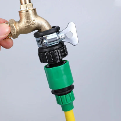 2Pc Faucet Adapter Universal Plastic Hose Fitting Quick Connect Fitting Faucet for Car Wash Garden Irrigation Faucet Accessories