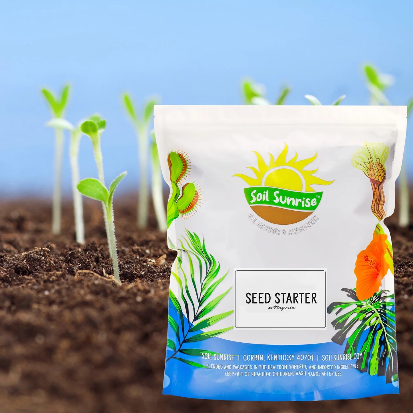 All Natural Seed Starting Mix (8 Quarts), Expert Grade Seed Starter Potting Mix, Start Herbs, Vegetables, and Other Grass