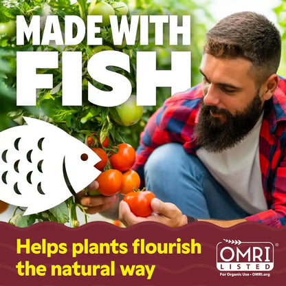 640 Oz. (5 Gal.) Organic Gardening Liquid Fish Emulsion Plant Food Fertilizer Concentrate 5-1-1