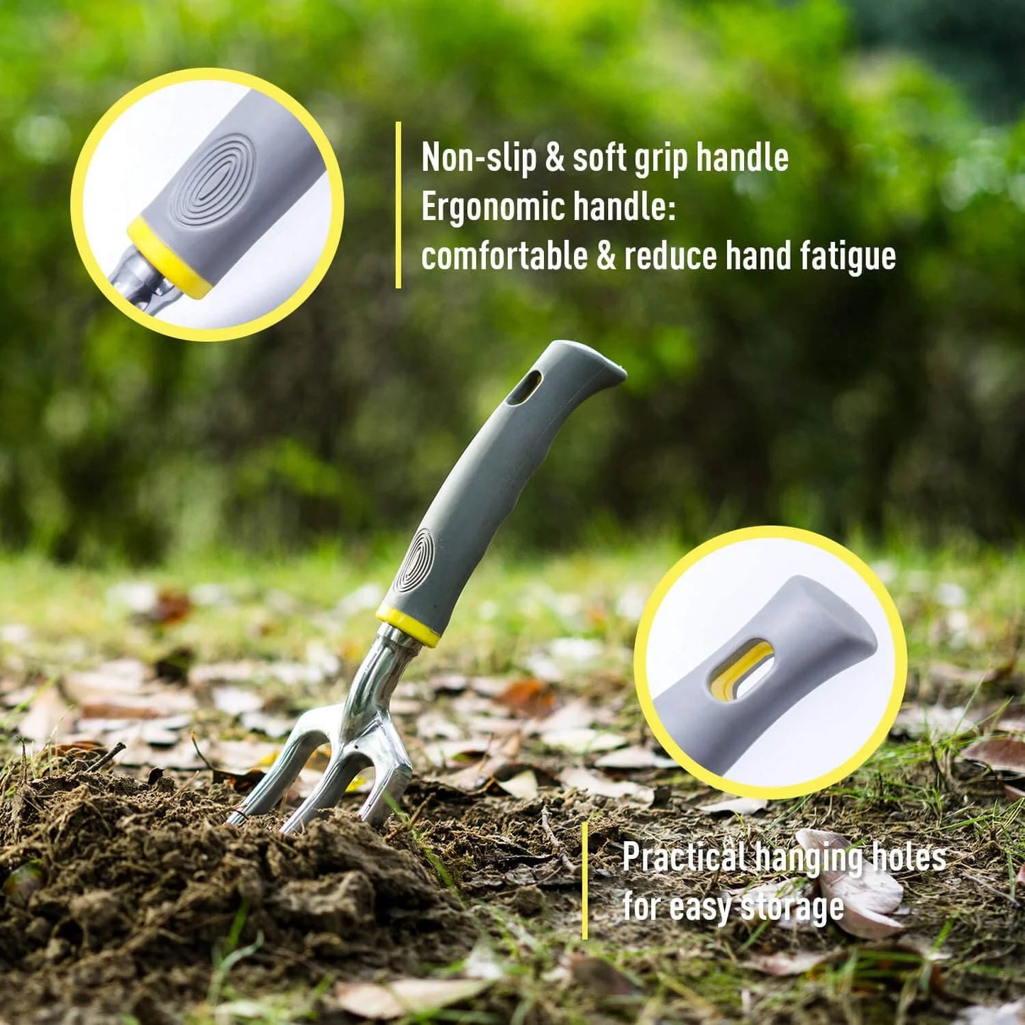 Garden Tools Set, 8PCS Heavy Duty Garden Tool Kit,Gardening Tools