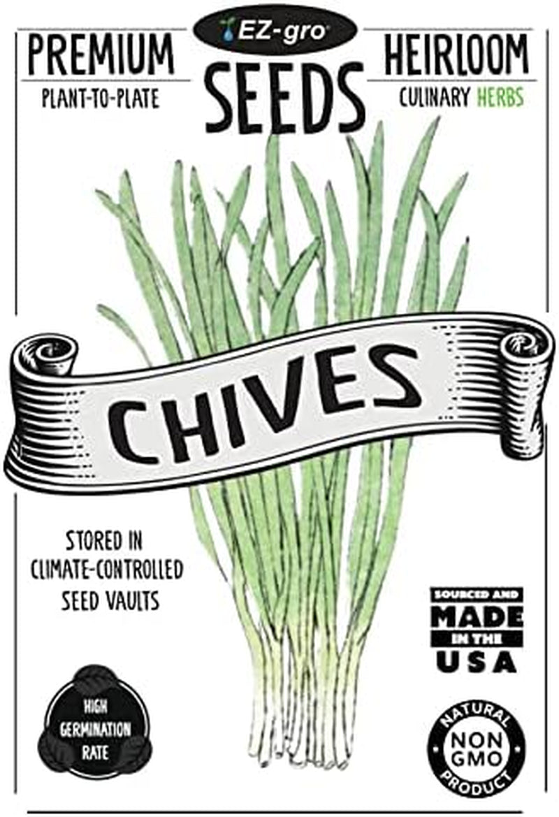 Chives Herb Growing Kit by  | Growing Chives Seeds Is Easy with Our Mason Jar Herb Garden Starter Kit | Chives Seeds for Planting Are Perfect in Our Herb Kit