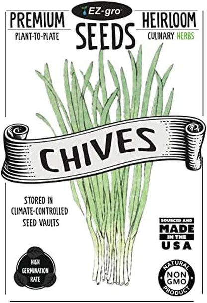 Chives Herb Growing Kit by  | Growing Chives Seeds Is Easy with Our Mason Jar Herb Garden Starter Kit | Chives Seeds for Planting Are Perfect in Our Herb Kit