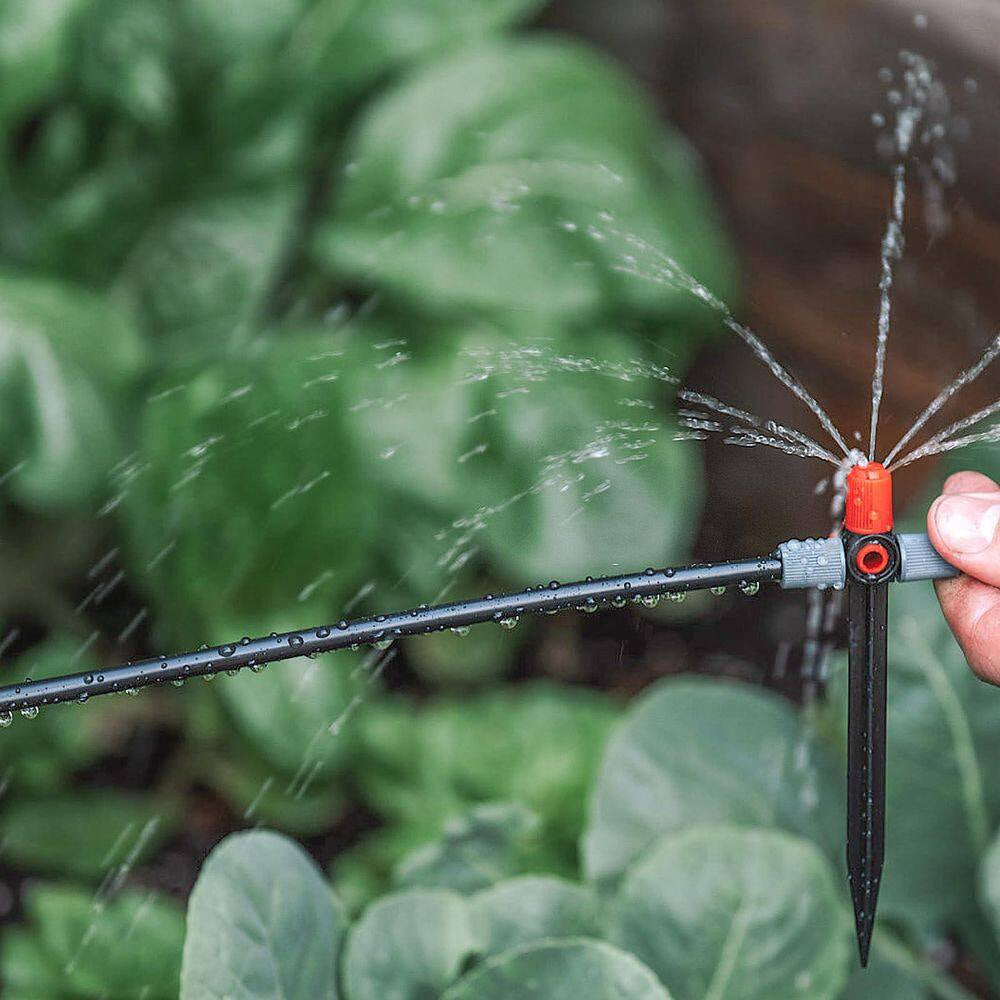 100 Ft. 1/4 In. Drip Irrigation Tubing, Blank Hose for Garden Watering System, Compatible with Emitters and Fittings