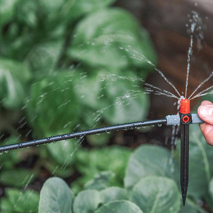 100 Ft. 1/4 In. Drip Irrigation Tubing, Blank Hose for Garden Watering System, Compatible with Emitters and Fittings