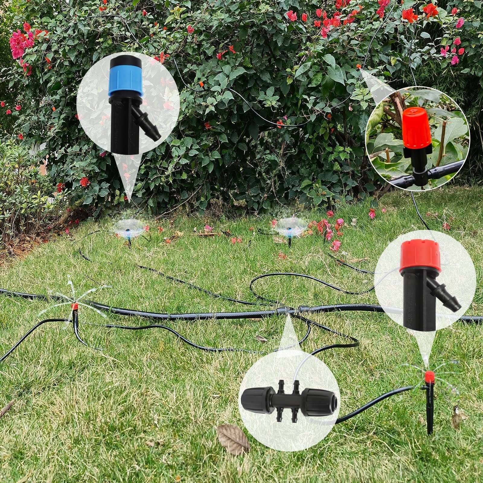Maotong 240Ft Drip Irrigation System Kit, Automatic Garden Watering Mi