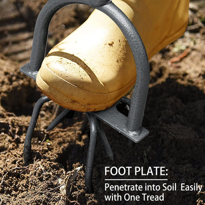 Hand Tiller Garden Claw Garden Twist Tiller Heavy Duty Manual Soil Tiller for Fl