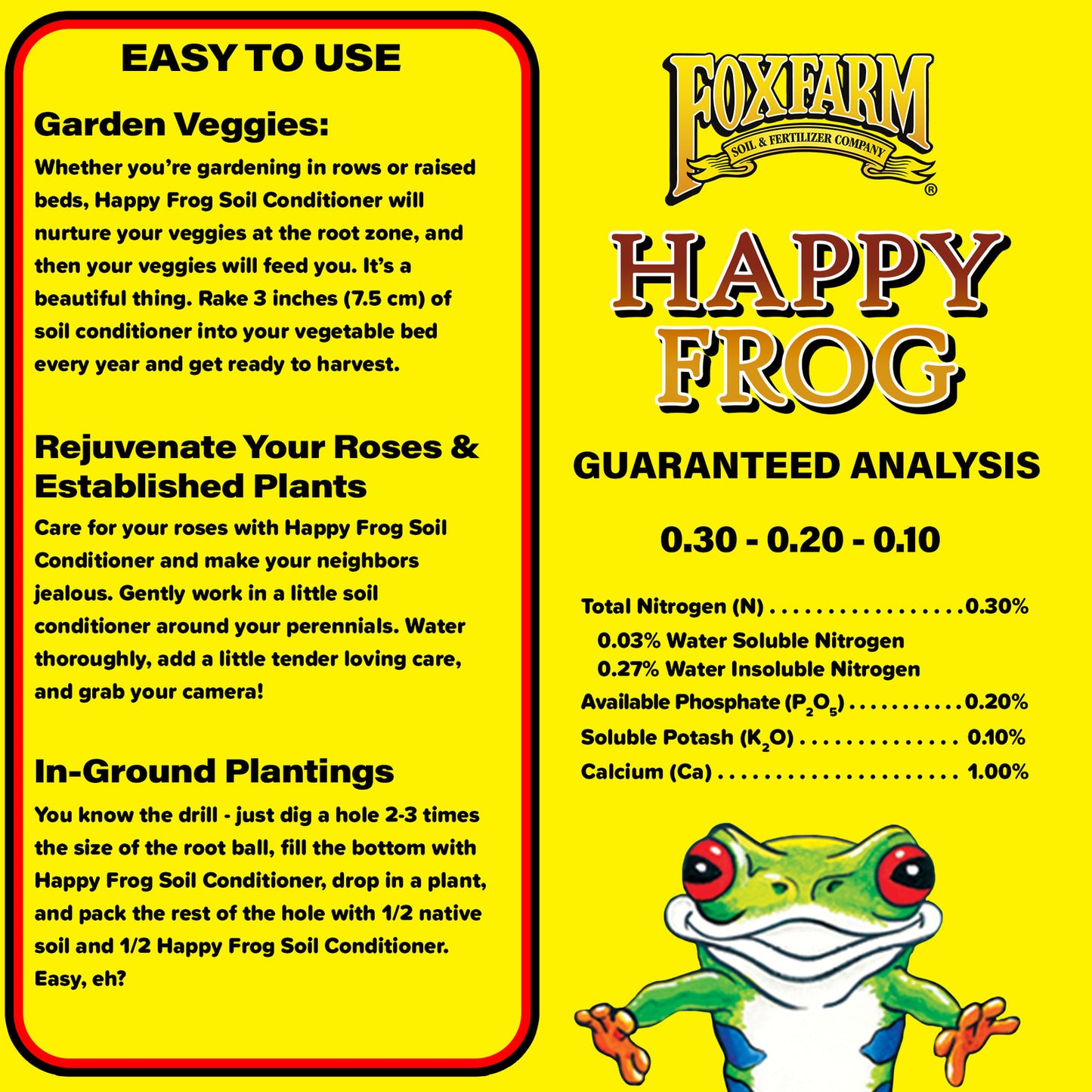 Foxfarm Happy Frog Garden Soil Conditioner with Beneficial Microbes, 1.5 Cu Ft