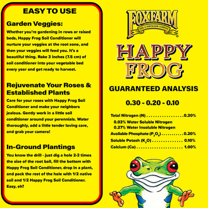 Foxfarm Happy Frog Garden Soil Conditioner with Beneficial Microbes, 1.5 Cu Ft