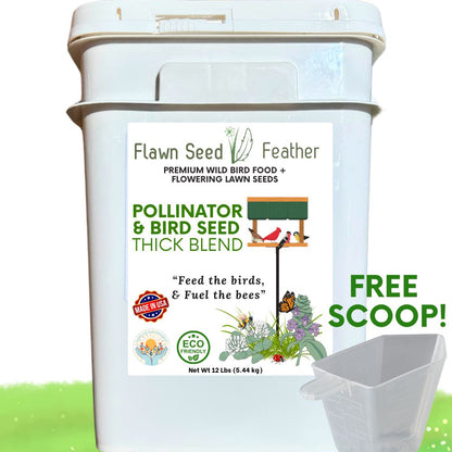 Pollinator & Wild Bird Seed Thick Bee Lawn Blend