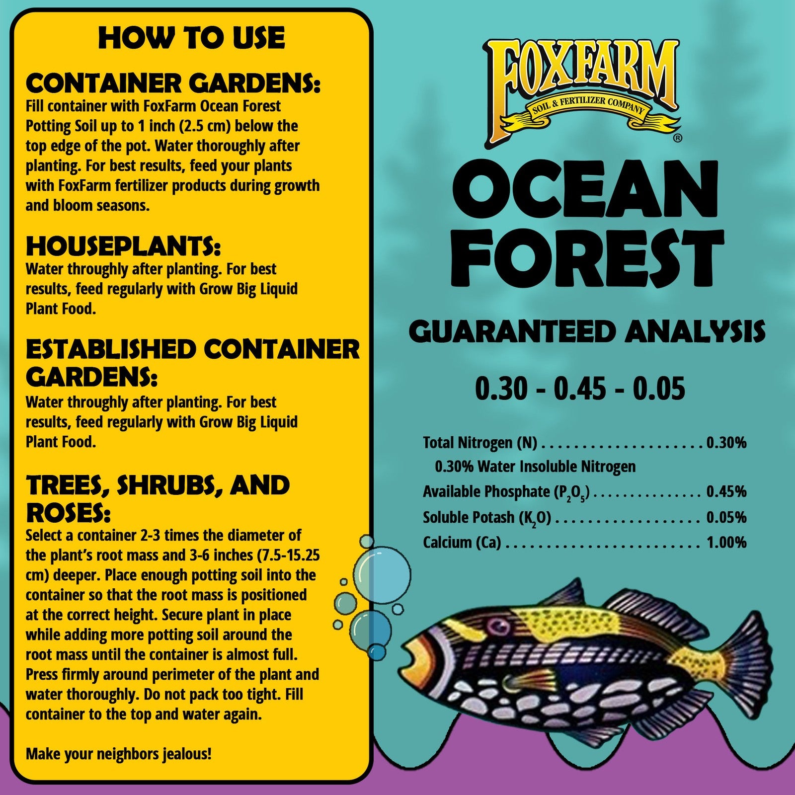 Foxfarm Ocean Forest Potting Soil, 1.5 Cu Ft