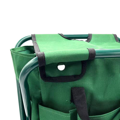 English Garden 15 In. Folding Garden Stool with Storage Bag