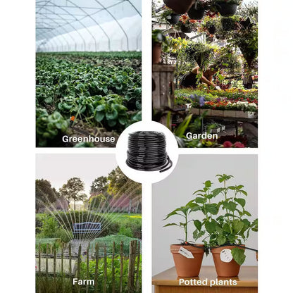 Essential 1/4 In. Dia X 100 Ft. Standard-Duty Drip Irrigation Tubing Kit with 20-Pieces Drip Irrigation Parts