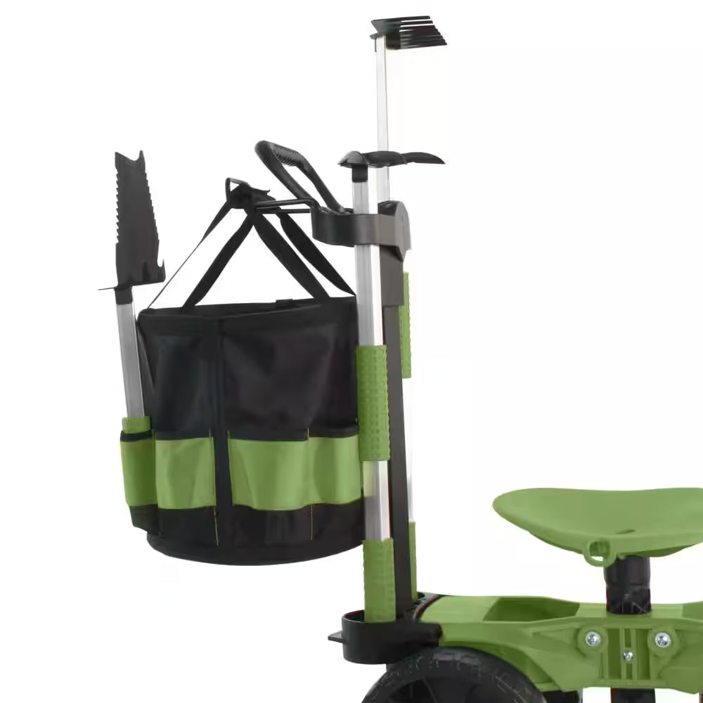 Wheelie Scoot with Tool Toter Handle, Bucket and Comfort Cushion