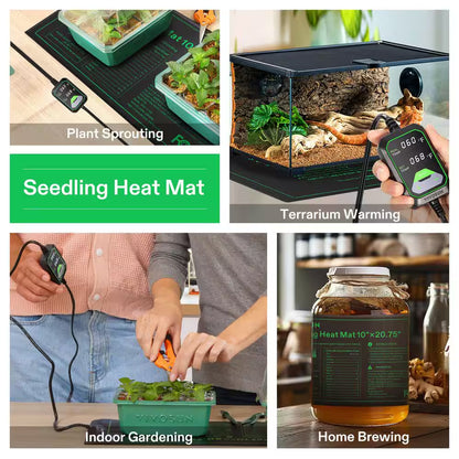10 In. X 20.75 In. Durable Waterproof Seedling Heat Mat