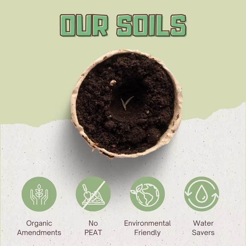 Premium Organic Expanding Coco Coir Nutrient Booster and Garden Soil Wafers