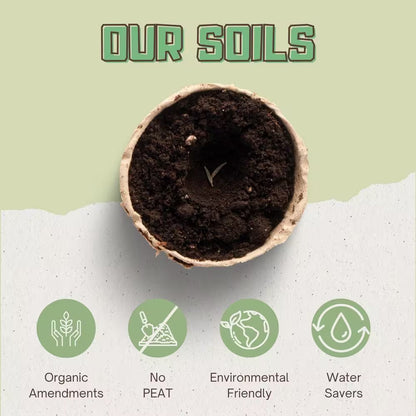 Premium Organic Expanding Coco Coir Nutrient Booster and Garden Soil Wafers