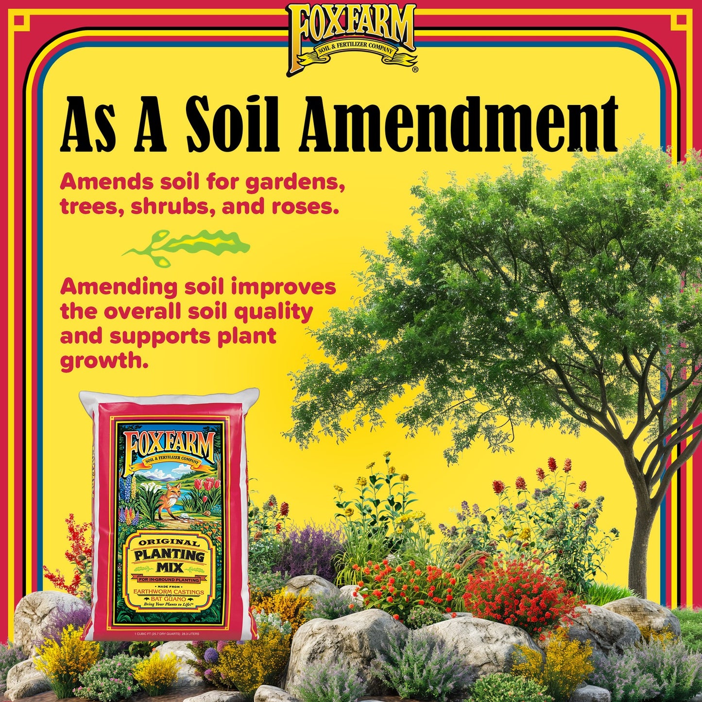 Foxfarm Original Planting Mix for Supporting Plant Growth, 1Cu Ft