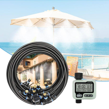 Multi-Function 50 Ft. Misting Cooling System with Timer for Outdoor Patio