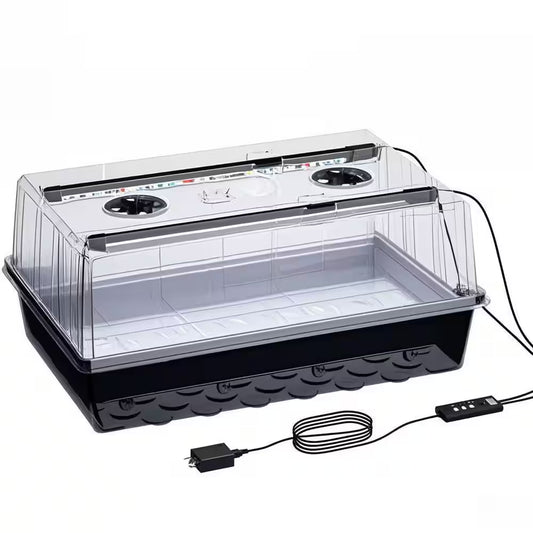 60-Cell Self-Watering Seed Starter Tray with Grow Light, Seed Starter Kit with 4.07 In. Humidity Dome for Seeds Growing