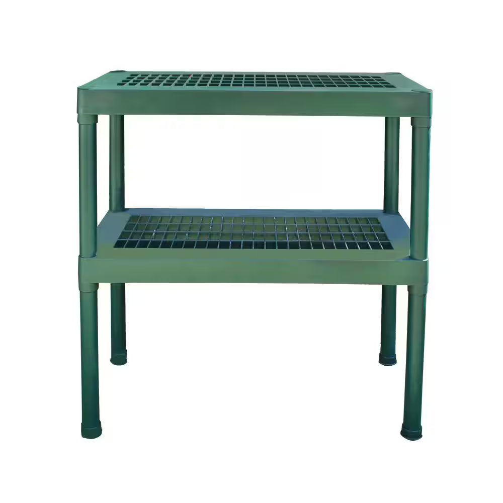 2-Tier Durable Plastic Bench