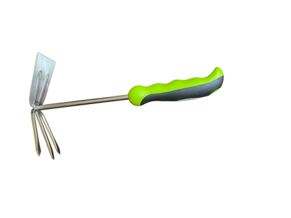 2-in-1 Garden Cultivator Rake Hoe Tiller Tool