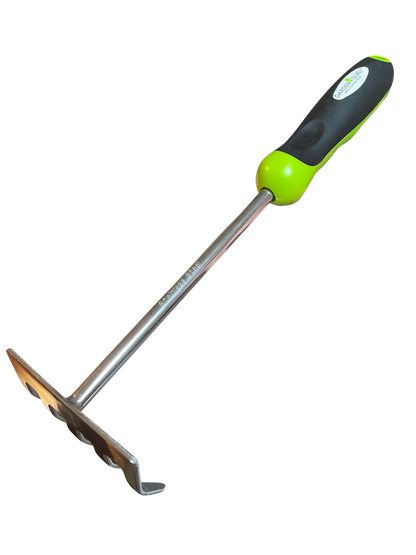 Stainless Steel 5 Tine Rake Cultivator Tiller Tool