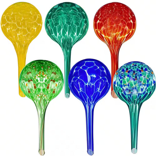 6-Piece Self Watering Globes, Automatic Glass Plant Watering Bulbs for for Daily Plant Care, Small
