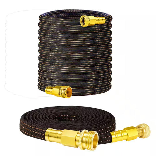 90 Degree Garden Hose Adapter with Shut off Valve 3/4 Solid Brass Elbow Connector with 2 Pressure Washers