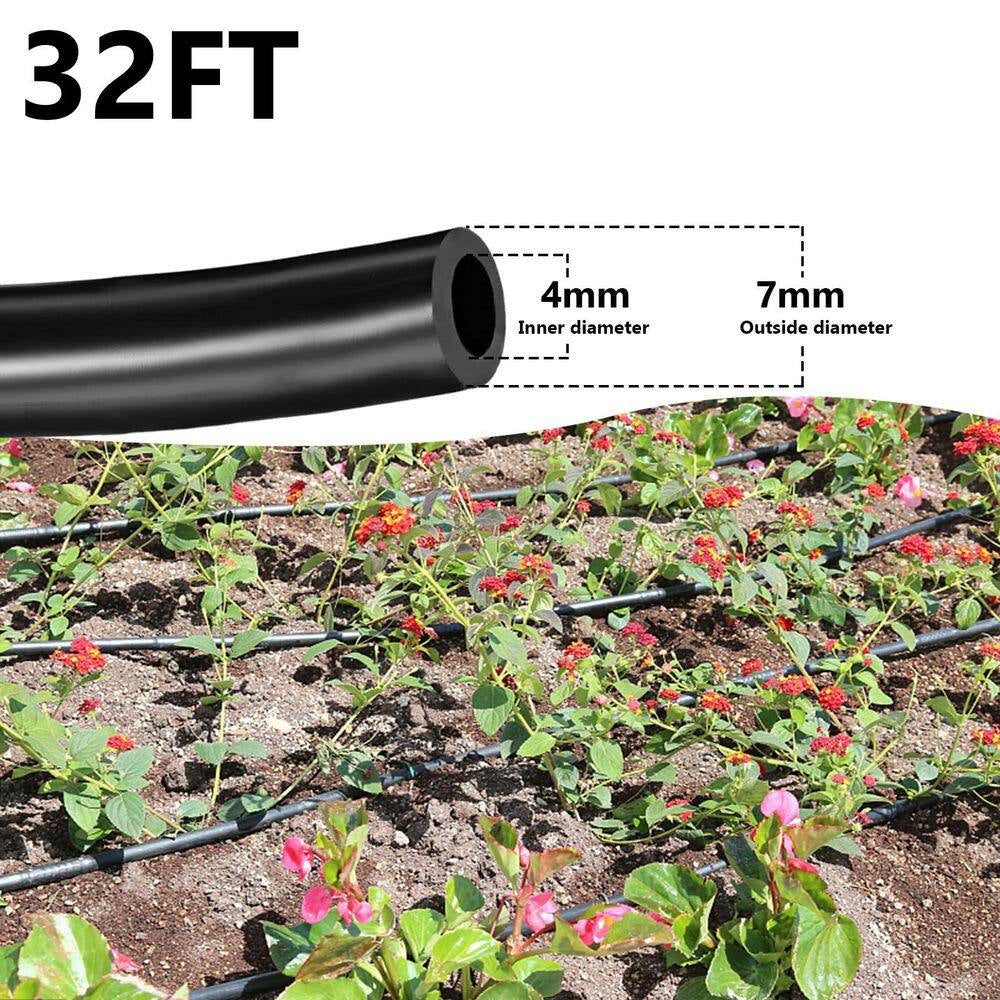 1/4 In. Drip Irrigation Tubing, 200FT Blank Distribution Hose for Garden Watering, DIY Irrigation System