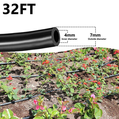 1/4 In. Drip Irrigation Tubing, 200FT Blank Distribution Hose for Garden Watering, DIY Irrigation System