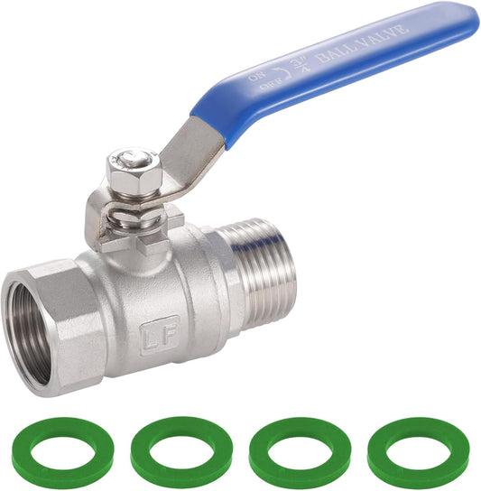 3/4In Garden Hose Shut off Valve 304 Stainless Steel Full Flow Ball Valve