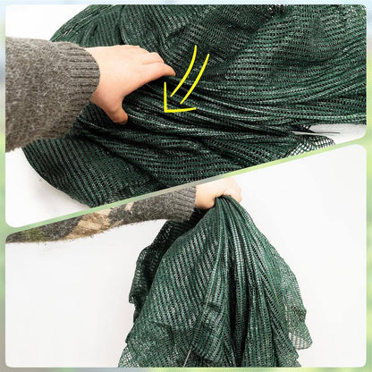 11.8 In. W X 118 In. D X 17.7 In. H Garden Tunnel Shade Net Cover Portable Greenhouse with Quick-Release, Green (2-Pack)