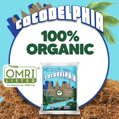 Organic Mechanics Premium Coconut Coir Cocodelphia Potting Soil, 1.76 Cu Ft