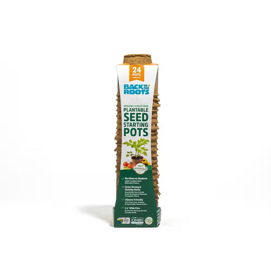 Organic and Plantable Seed Starter Kit Pots (24Ct)