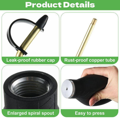 9.6 Oz. Indoor/Outdoor Ready to Use Bulb Powder Applicator Fogger with Long Copper Tube Glove Mask Funnel Scoop 1-Pack