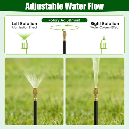 360° Bendable Drip Irrigation System with 49FT 5/8' Tubing Hose 5/16' Faucet Connector Automatic Watering Misting Kit for Garden Greenhouse Yard Lawn