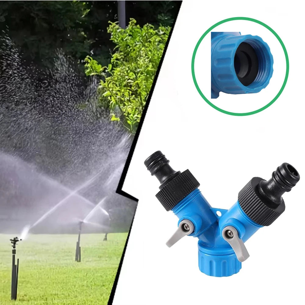 Female Thread Shunt Valve Y-Shaped Quick Connector Garden Irrigation Splitter Car Washing Controller Watering Supplies