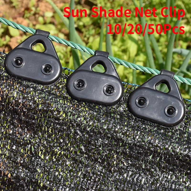 10~50Pcs Sunshade Net Clip Outdoor Shade Cloth Net Clips, Greenhouse Fabric Fixing Clamp Accessories Grommet Fence Netting Hook
