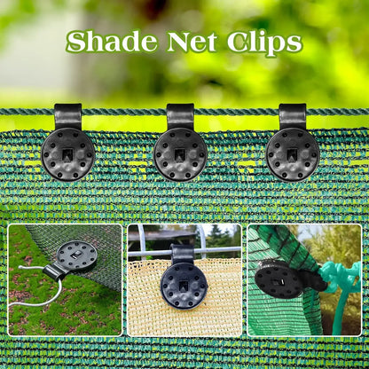 Sunshade Net Special Fixing Clip Sun Net round Pull Ring Sunscreen Net Fixing Buckle Pergolas for Outdoor Garden Awnings Terrace