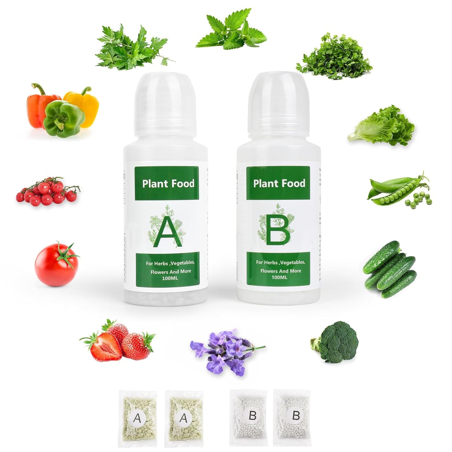 600ML Hydroponics Plant Food, Hydroponics Growing System Nutrients