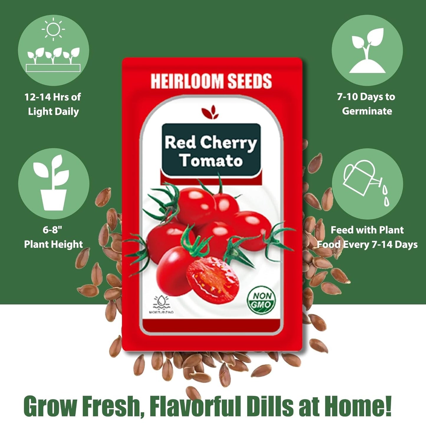 Cherry Tomato Seed Pods Kit for Aerogarden, 12 Pods Grow Anything Kit for Indoor