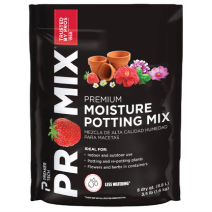 Premier Horticulture PRO-MIX Premium Moisture Potting Mix, 8 Quarts